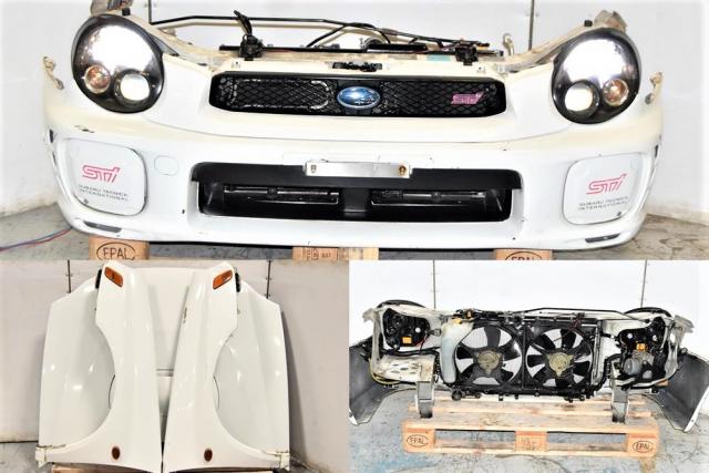 Replacement GDB GDA Version 7 2002-2003 Nose Cut Bugeye Autobody Kit with Fenders, WRX Hood, HID Headlights, Rad Support, Rear Bumper & Sideskirts
