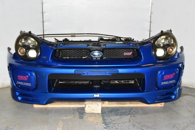 Used JDM Subaru GDB Version7 STi 2002-2003 Bugeye Replacement Front End with HID Headlights, Rad Support & Grille