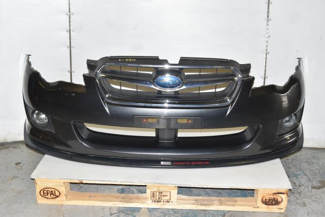 Used Subaru Legacy BP5 Replacement Front Bumper Cover with JDM Grille, Foglights & STi Lip