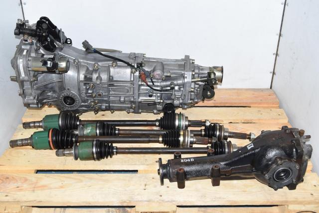 JDM Replacement Legacy GT, WRX 2006+ Push-Type 5-Speed Transmission with Rear 4.11 LSD, Axles, Flywheel & Pressure Plate