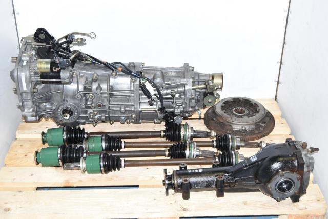 JDM Used 5-Speed Manual Replacement 2002-2005 Impreza WRX Transmission with GD Axles, Flywheel, Pressure Plate & Rear 4.444 LSD