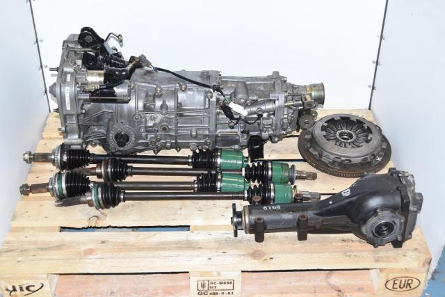 Used JDM Replacement 5-Speed WRX 2002-2005 Pull-Type Transmission with Rear LSD, GD Axles, Flywheel & Pressure Plate