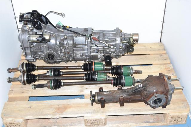 JDM Push-Type 2006+ Replacement Used Subaru 5-Speed Manual Transmission with Rear 4.11 Differential and GD Axles for Sale