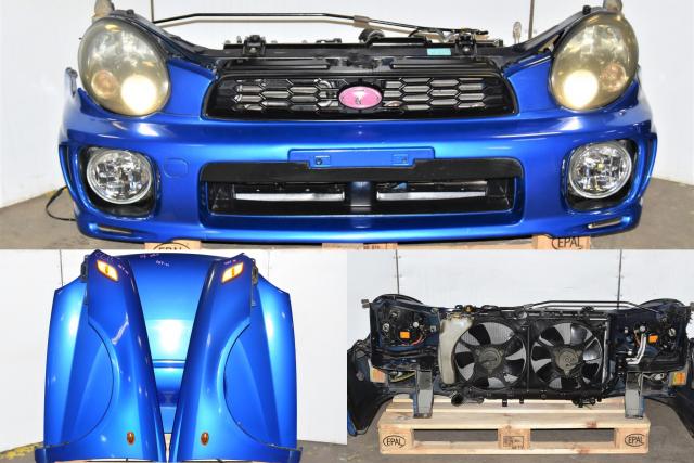 Used JDM WRX 2002-2003 Version 7 Wagon Front End Conversion with HID Headlights, Hood & Fenders with Side Markers