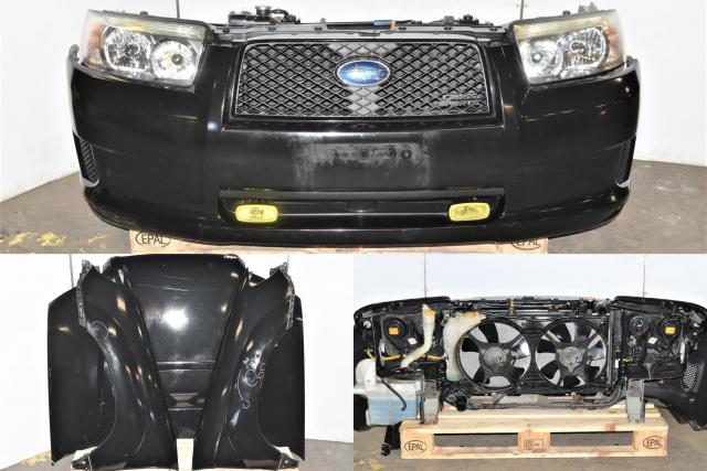 JDM Subaru Forester Cross Sport SG9 2006-2008 Autobody Nose Cut Conversion with Bumper Covers, Grille, Headlights, Rad Support, Fenders & Hood