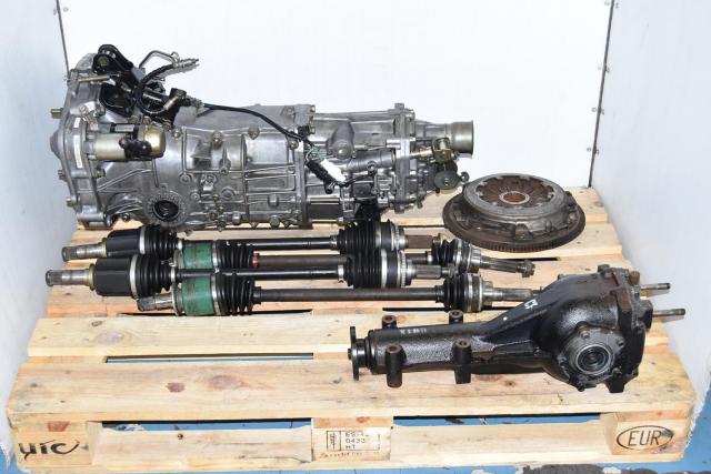 Subaru WRX 2002-2005 5-Speed Manual Transmission, GD Axles, Clutch Assembly and Matching Rear 4.444 Differential