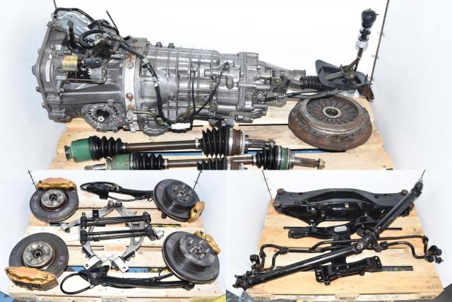 Version 7 JDM Non-DCCD TY856WB1AA 6-Speed WRX STi 2002-2007 Transmission with R180 Rear Differential, Brembos & 5x100 Hubs