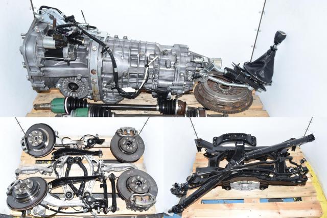 JDM Subaru Legacy GT 6-Speed Spec-B Manual Transmission, Rear R180 Differential, Driveshaft, Axles, Driveshaft & Brake Assembly