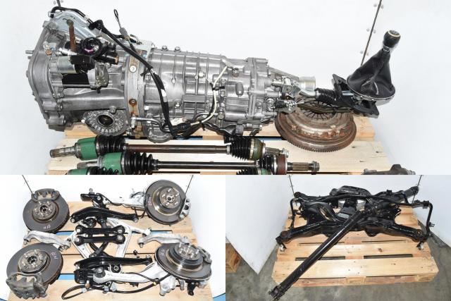 Subaru JDM Legacy GT Spec B 6-Speed Manual Transmission, Brake Kit, Driveshaft, Axles, Rear Differential & Subframe for Sale
