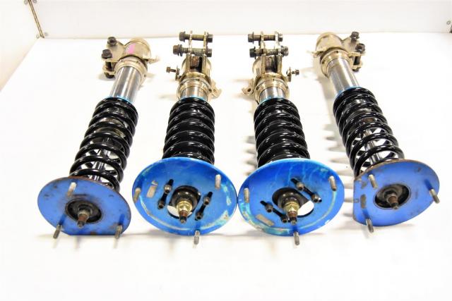 Used JDM Aftermarket CUSCO Blue 5x100 GD Front & Rear Adjustable Coilovers for Sale 02-07