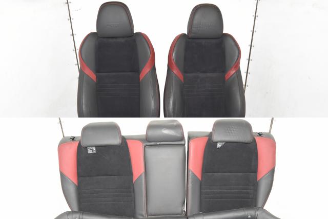 Used JDM Subaru VA WRX STi 2015+ Front & Rear Red / Black Seats for Sale