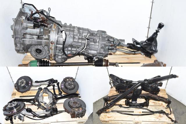 Subaru Legacy Spec-B JDM 03-08 6-Speed Transmission with Driveshaft, Brake Assembly, Axles & Rear R180 Differential