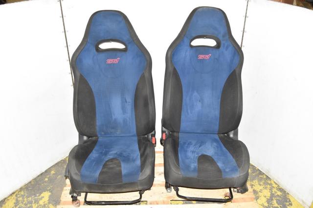 Used JDM Version 9 Hawkeye OEM Front WRX STi GDB Left & Right Seats for Sale