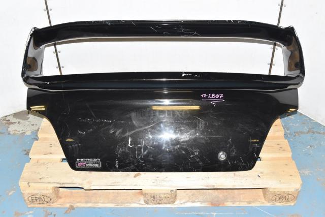 Used Subaru WRX STi 2002-2007 Replacement OEM Trunk Assembly with Aftermarket Wing GD