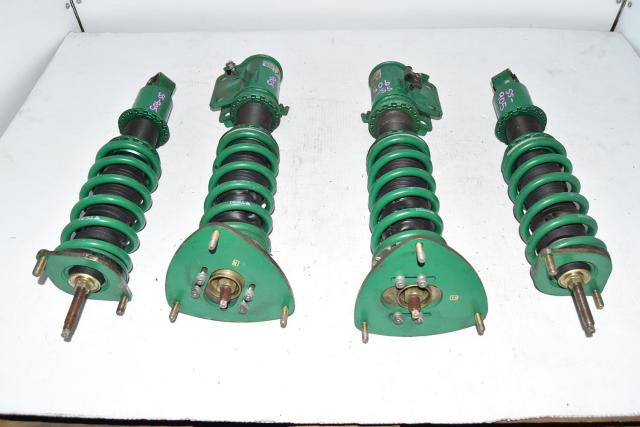 Used JDM Subaru Legacy BP5 BPE Replacement Aftermarket Green TEIN Flex-Z Adjustable Coilovers for Sale