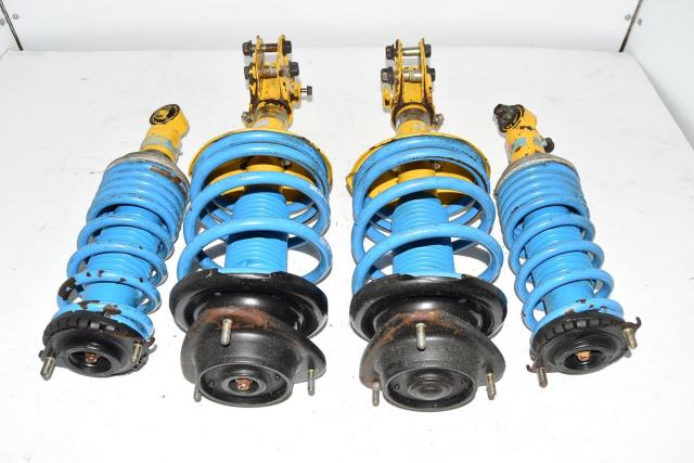 JDM Legacy Bilstein Blue Springs and Shock Absorber Shields 2004-2009 Yellow Strut LGT Suspensions