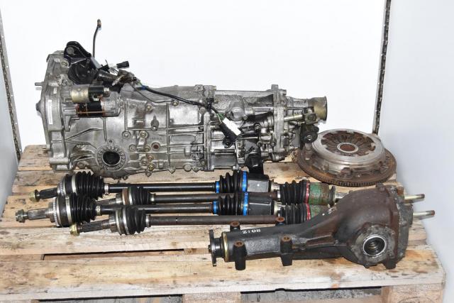 Used JDM Subaru 5-Speed Manual Transmission for WRX 2002-2005 with 4.444 Rear Differential & Axles