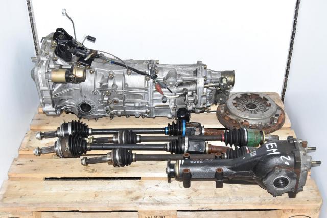Used JDM WRX 2002-2005 Replacement 5-Speed Manual Transmission with Rear 4.444 LSD, GD Axles & Clutch Assembly