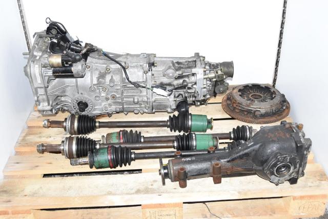 Subaru 2002-2005 WRX 5-Speed Replacement Manual JDM Transmission with Rear 4.444 LSD, GD Axles & Clutch Assembly
