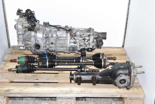 Used JDM Subaru WRX 5-Speed Manual Replacement Push-Type 2006+ Transmission with Matching Rear 4.11 Differential & Axles
