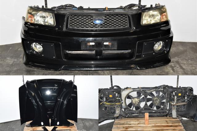 Used JDM Subaru Forester Cross Sport Replacement SG5 2003-2005 Nose Cut with Rear Bumper, Fenders, Hood, & Sideskirts