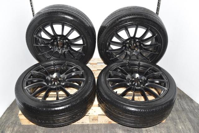 Used JDM Wedsport SA72R 5x100 Aftermarket 18x7.5 ET45 Wheels with 215/45R18 Nankang AS-1 Tires