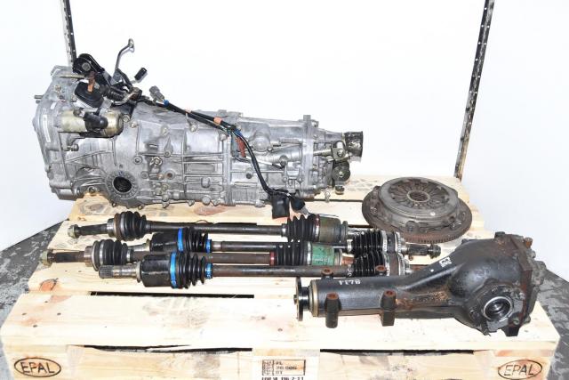 Used Subaru Impreza WRX Manual 5-Speed JDM Transmission with Rear 4.444 LSD, Axles & Clutch Assembly