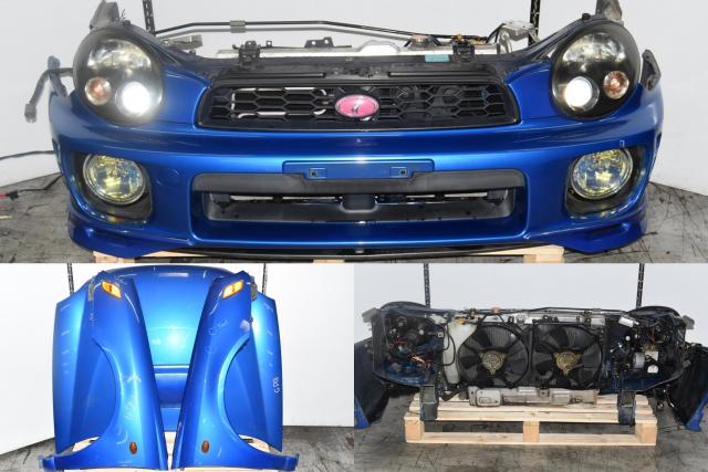 Used JDM Bugeye WRB Replacement GGB Version 7 Autobody Nose Cut with Hood, Fenders, Sidskirts, Rear Bumper & Radiator Support