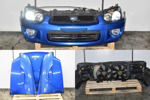 JDM Subaru 2004-2005 GG Version 8 Front End Conversion with Hood, Fenders & HID Blobeye Headlight Assembly