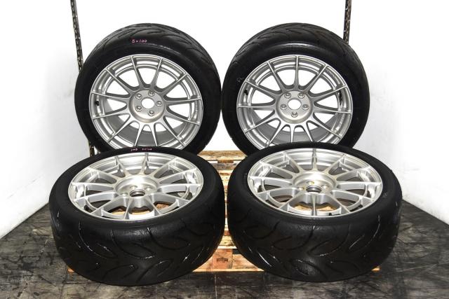 Used JDM Aftermarket Enkei Forged NT03 RR Dura II 5x100 18x8J Mags