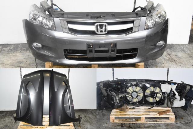 Used JDM CP3 Honda Accord / Inspire 08-12 Autobody Nose Cut with Headlights, Radiator Support & Fenders for Sale