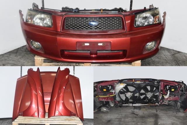 JDM Subaru Forester XT 2003-2005 SG5 Replacement Autobody Front End Conversion with Rear Bumper Cover, Hood & Fenders