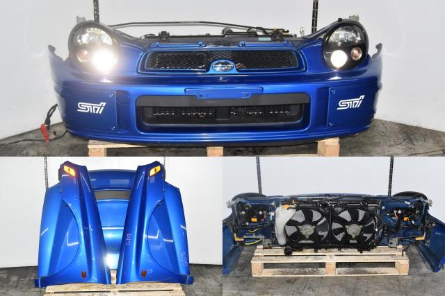 JDM Subaru Version 7 Bugeye Prodrive Autobody WRB Front End Conversion with GD Fenders, Rad Support & Aftermarket Hood for Sale