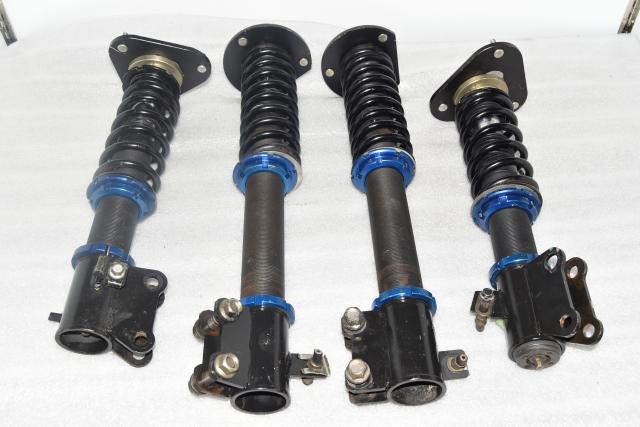 JDM Used Set of Aftermarket Adjustable 5x100 Coilovers For 2002-2007 Impreza WRX 