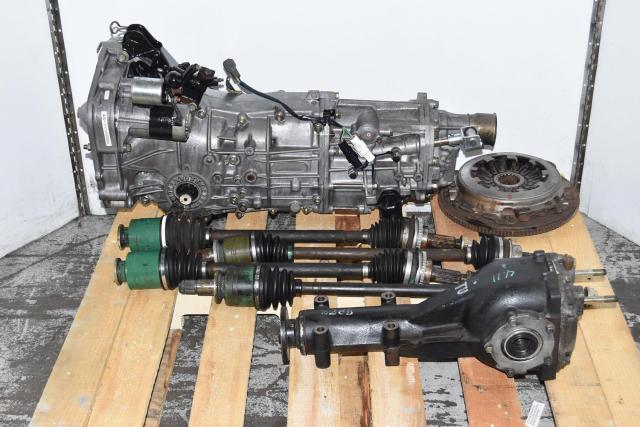 Used Subaru 5-Speed 2002-2005 Replacement WRX 4.11 Ratio Transmission with GD Axles, Rear Differential & Clutch Assembly