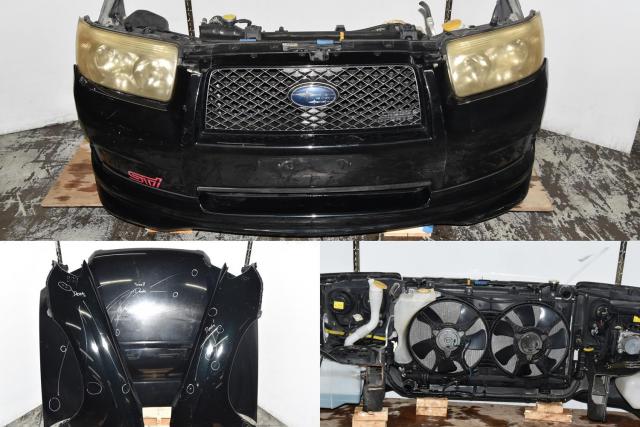 JDM Subaru Forester Crossport SG9 2006-2008 Autobody Nose Cut with Headlights, Fenders, Bumper Covers, Hood & Sideskirts for Sale