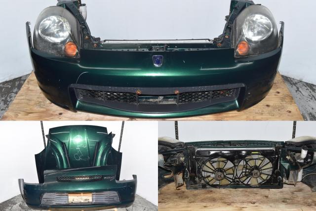 Used JDM Toyota MRS / MR-2 Spyder Autobody 00-07 Nose Cut for Sale with Fenders, Hood, Rad Support & Rear Bumper Cover