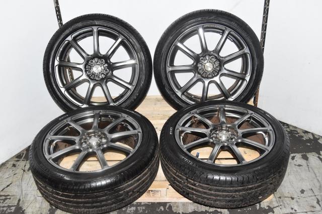 Used JDM Aftermarket Monza Japan R Version III 5x100 17x7 Mags with 215/45ZR17 Tires for Sale