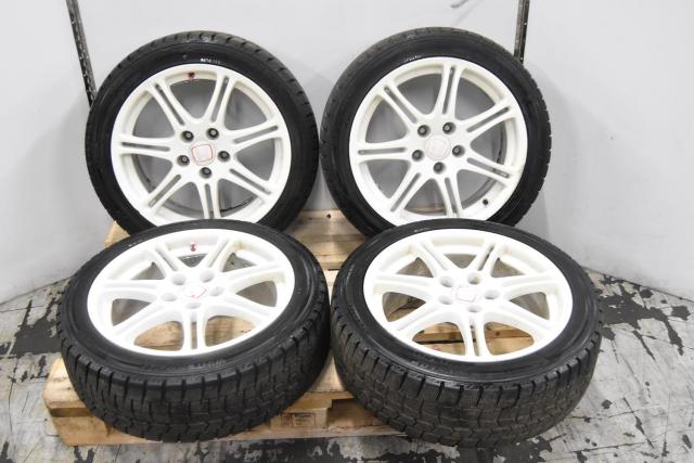Used JDM Honda EP3 SiR 5x114.3 Type-R 17x7 ET45 OEM Replacement Wheels with 215/45R17 Tires
