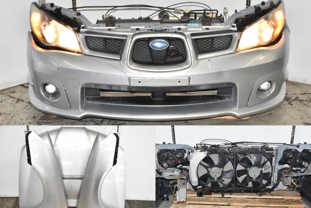 GDA Hawkeye JDM Version 9 2006-2007 WRX Replacement Autobody Nose Cut with Radiator Support, Projector Headlights, Hood, Fenders & Sideskirts