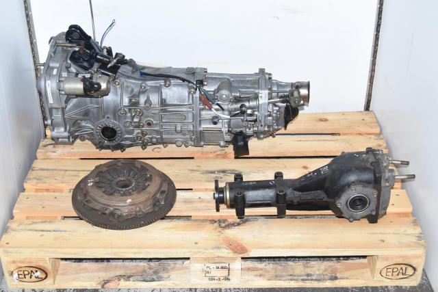 Used Subaru WRX 2002-2005 5-Speed Manual Pull Type Transmission with Rear 4.444 Differential