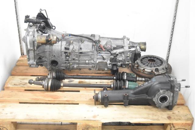 Replacement JDM Subaru Push-Type 5-Speed WRX 2006+ Transmission Swap for Sale with GD Front Axles & Rear 4.11 Matching Differential