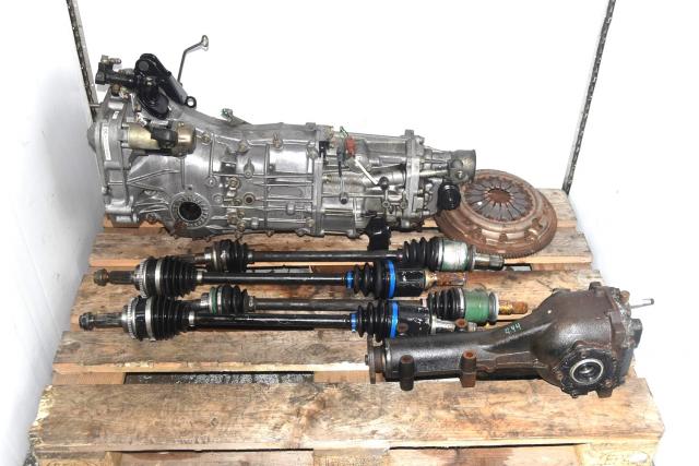 Used JDM Replacement 5-Speed Manual Push Type 2006-2014 Transmission Swap with Rear 4.444 Matching Differential