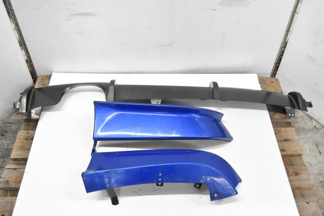 JDM V7 Subaru WRX STI WRB Option Only Rear Diffuser with Spats