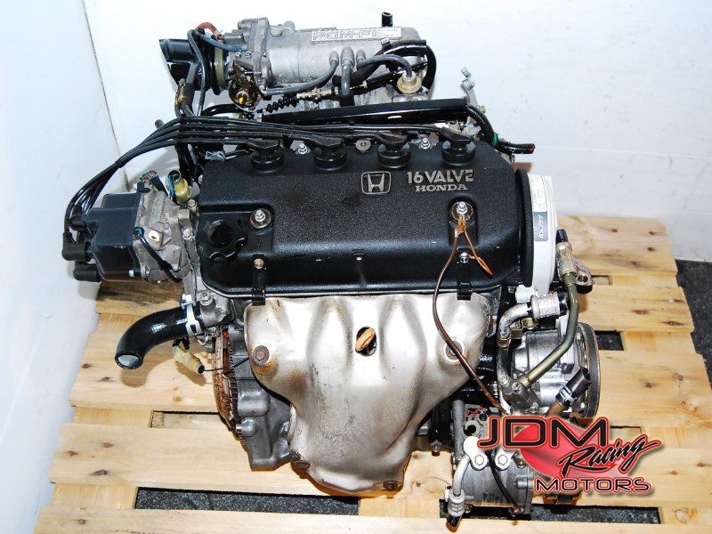 Honda civic ex 1.6l d16a6 zc sohc vtec engine #2