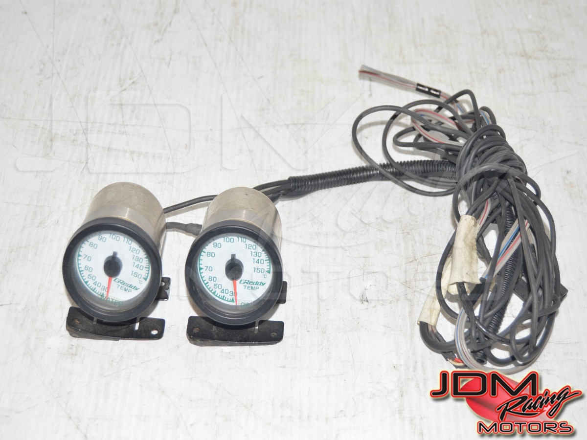 GReddy Oil and Water Temp Gauges w/Out Sensors for sale
