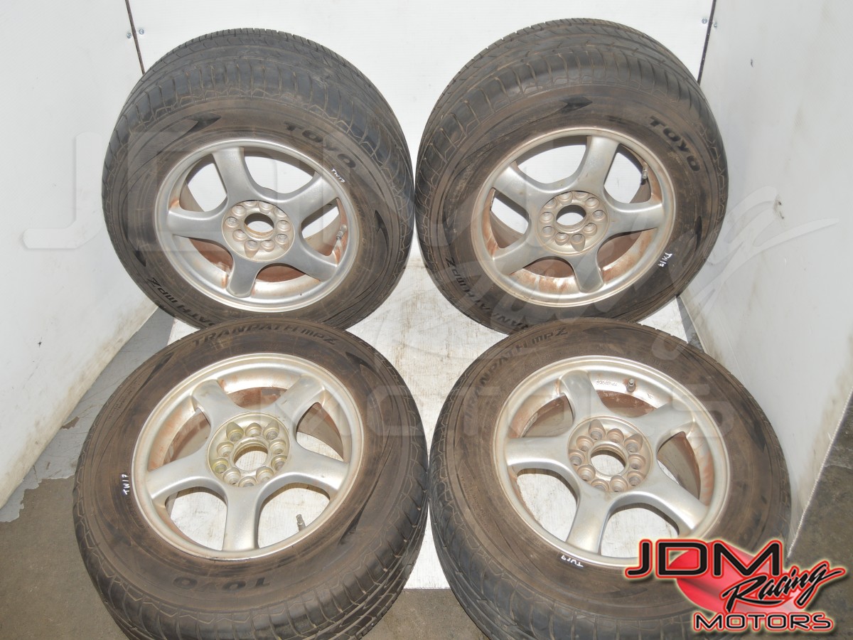 JDM Subaru Impreza 5x100 et48 15x6.5 Wheels w/Toyo Tranpath MPZ Tires