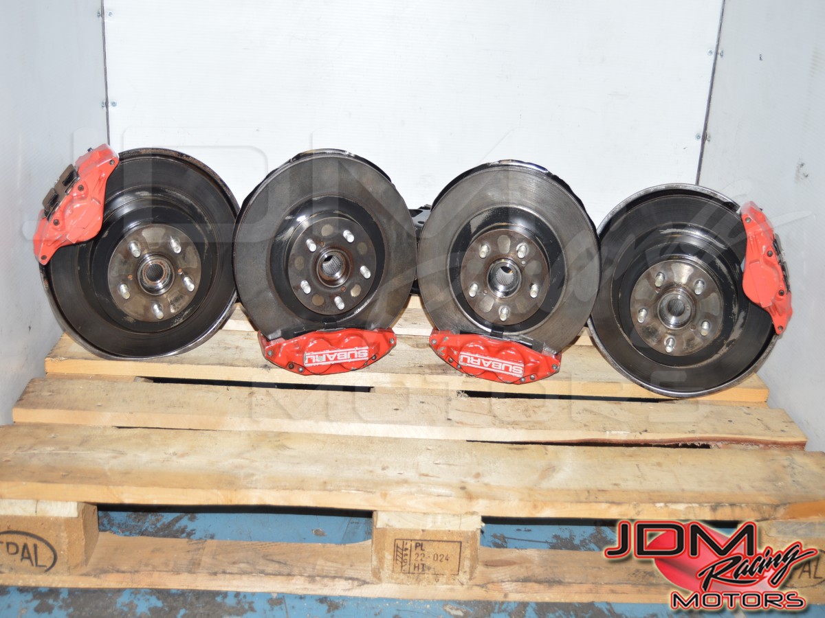 Used Jdm Subaru 5x100 Gda 4 Pot 2 Pot Brake Kit For Sale With Red Calipers