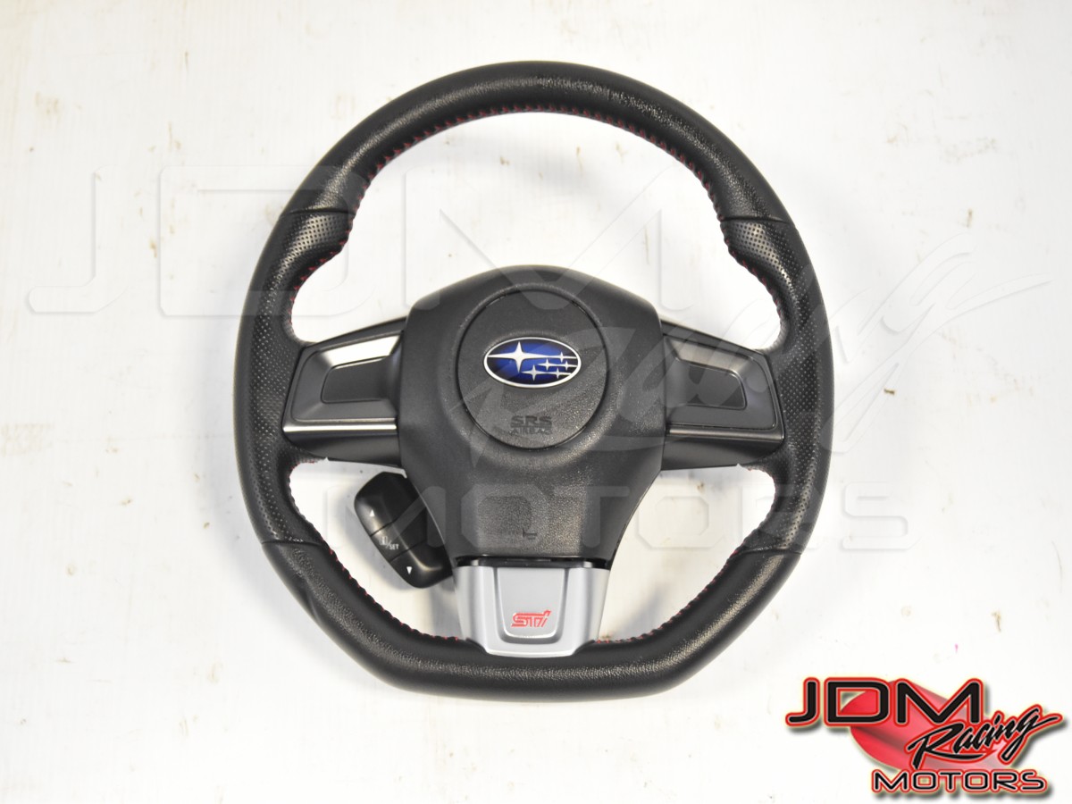 Used JDM Subaru VA STi 2015+ Steering Wheel Assembly for Sale with Electronic Dash Control Options