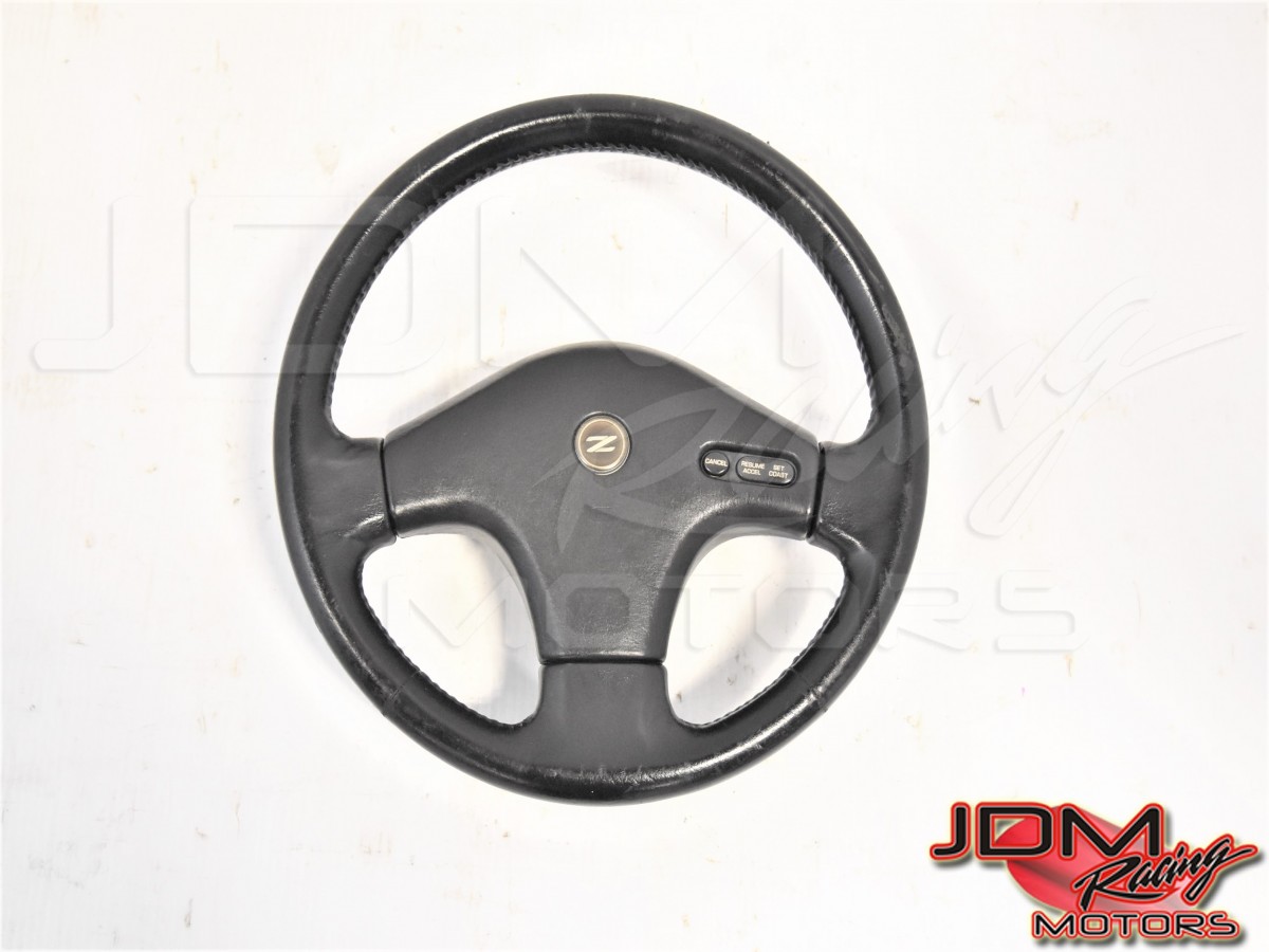 Used JDM Nissan 300ZX 90-96 OEM Steering Wheel Assembly Z32 with Cruise Functions for Sale 